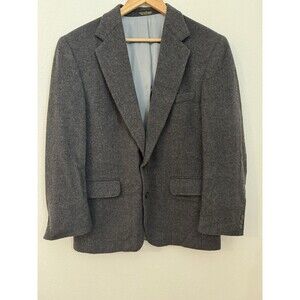 Christian Aujard Men's Grey Camel Hair Blend Single Breast Sport Coat Size 42R